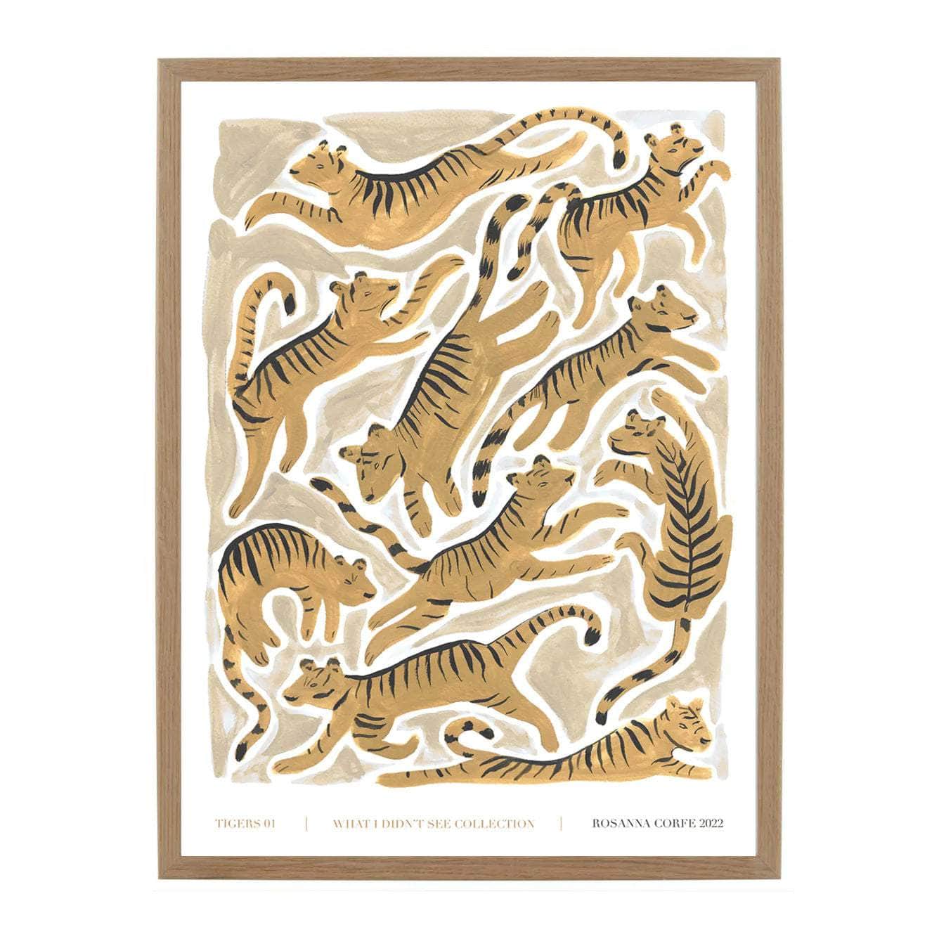 A3 - 'Tigers 01' Print