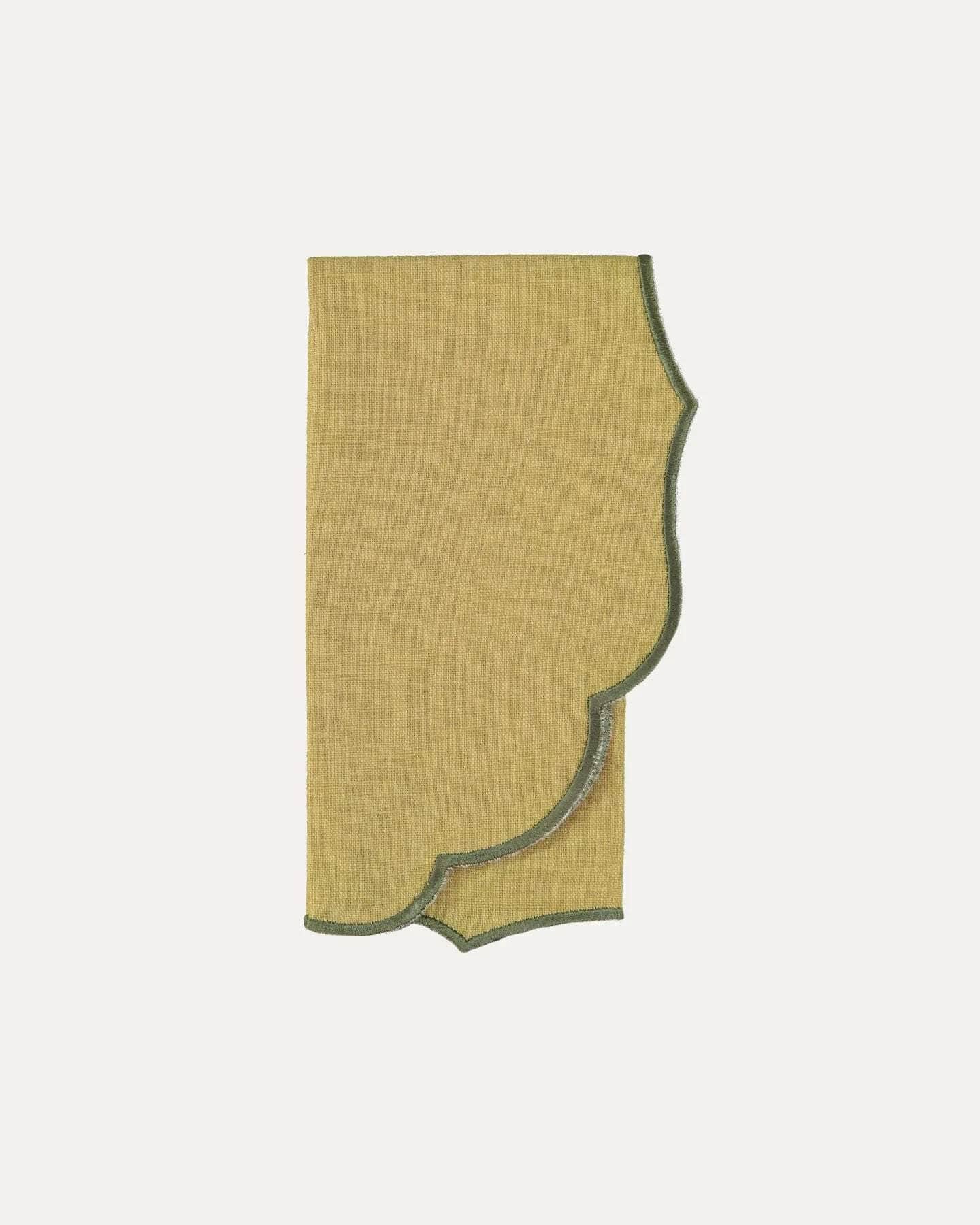 Belmonte Napkin, Green with Green