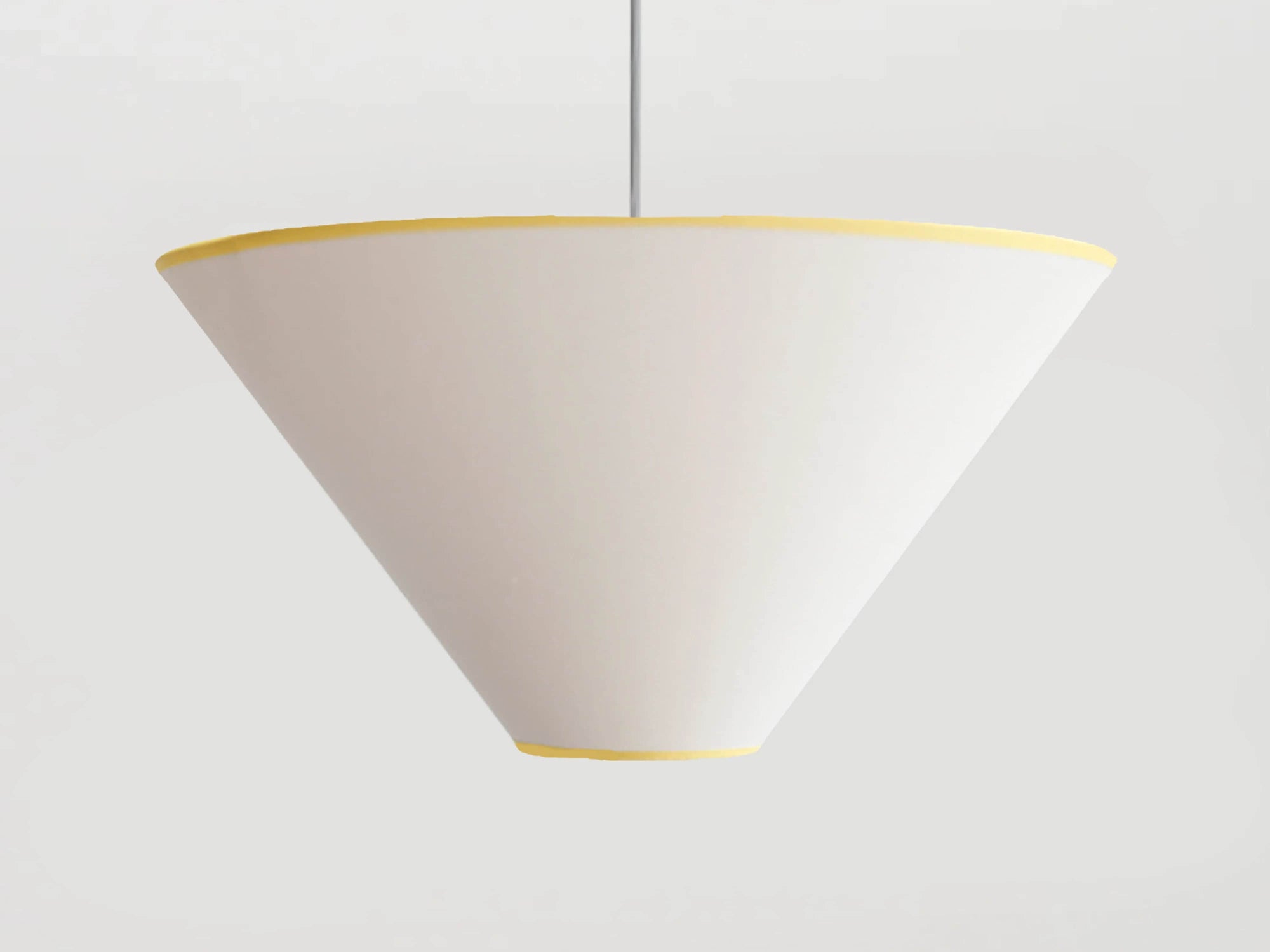 White cone light shade