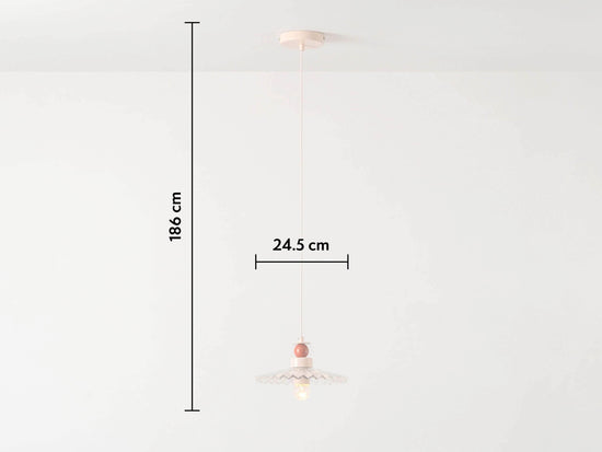 The Ribbed pendant ceiling light - Houseof x Emma Gurner