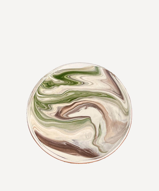 Moss Swirl Plate | Large