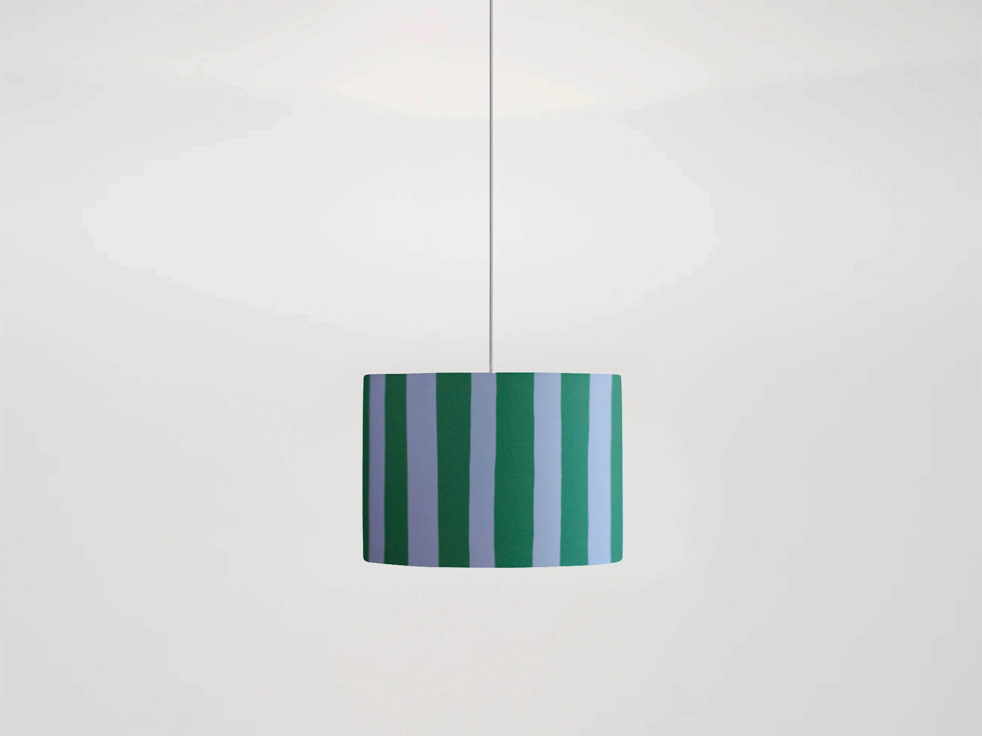 Blue stripes print lamp shade