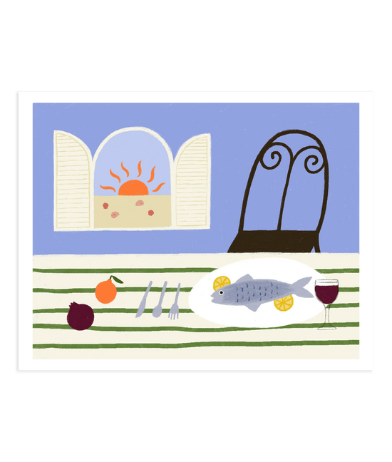 Pesce e Limone Art Print