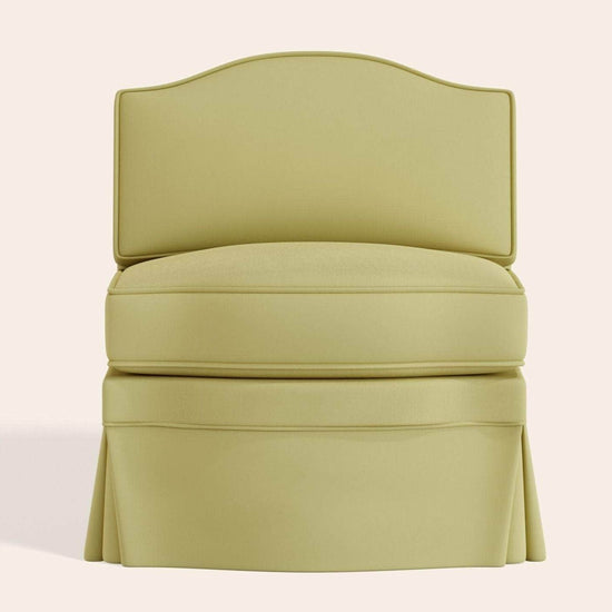 Felix Slipper Chair, Ochre Linen