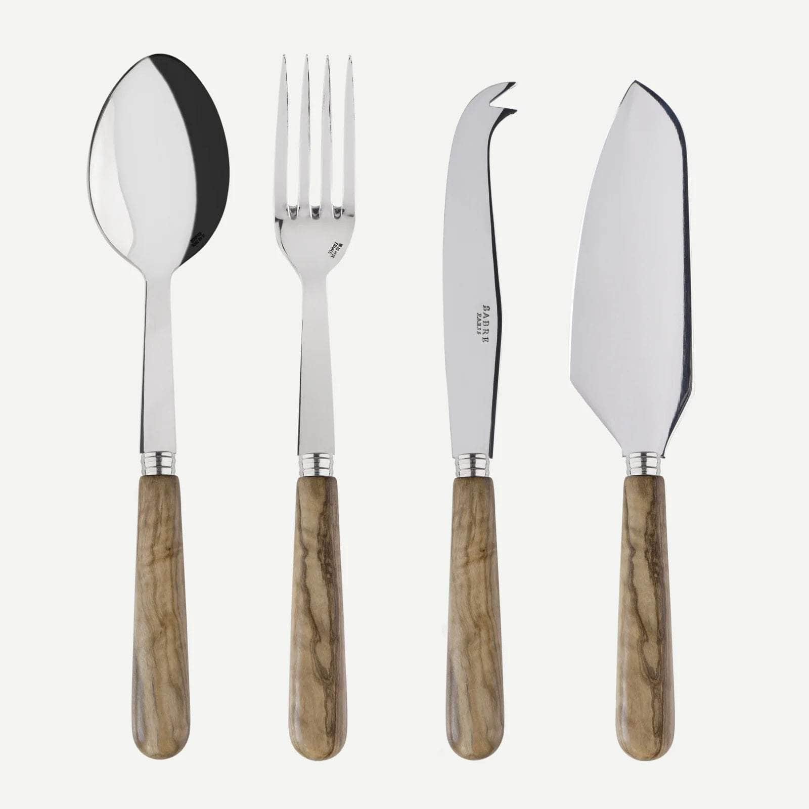 Lavandou 4 pc Cutlery Set | Olive Wood