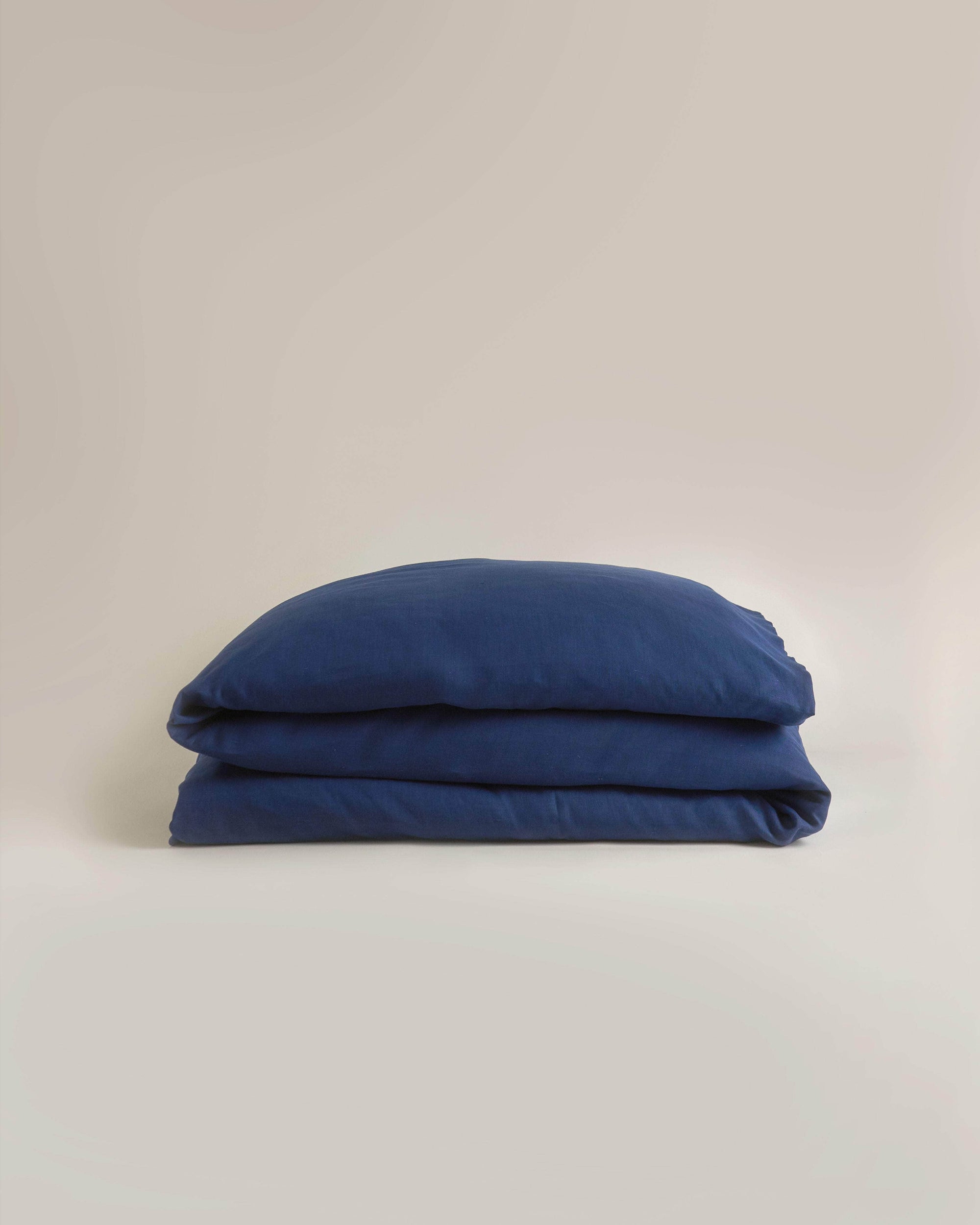 Hemp Duvet Cover Midnight Blue