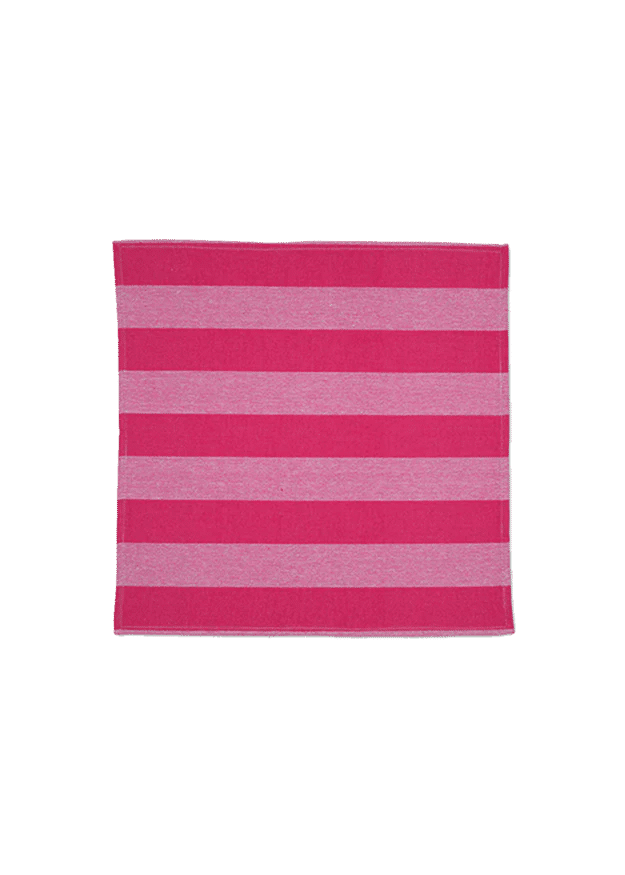 Punch Pink Stripe Napkins (Set of 2)