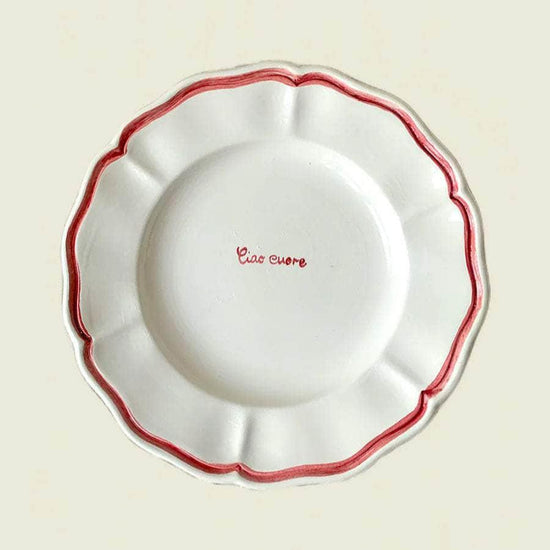 "Ciao Cuore" Fil Rouge Plate