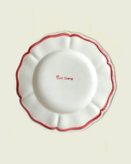 "Ciao Cuore" Fil Rouge Plate