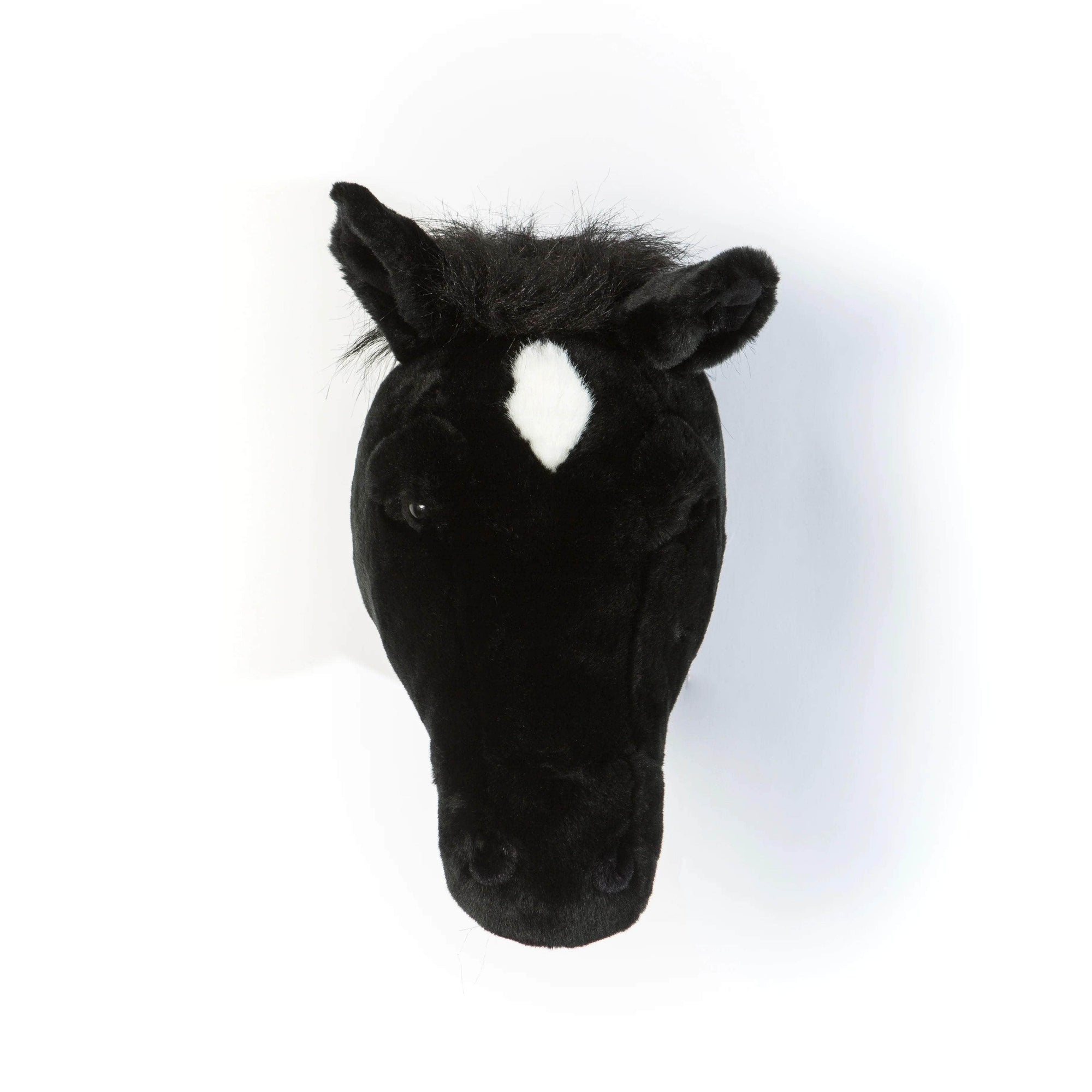Peter the black horse Wall Mounted Plush Head