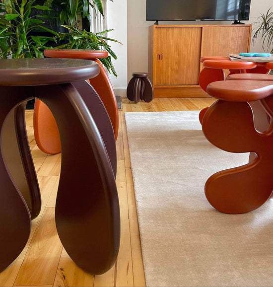 SPACE Side Table in Chocolate