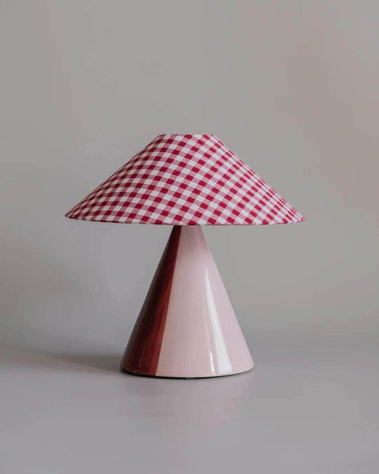 Load image into Gallery viewer, Caterina Red-Wine + Mauve Table Lamp
