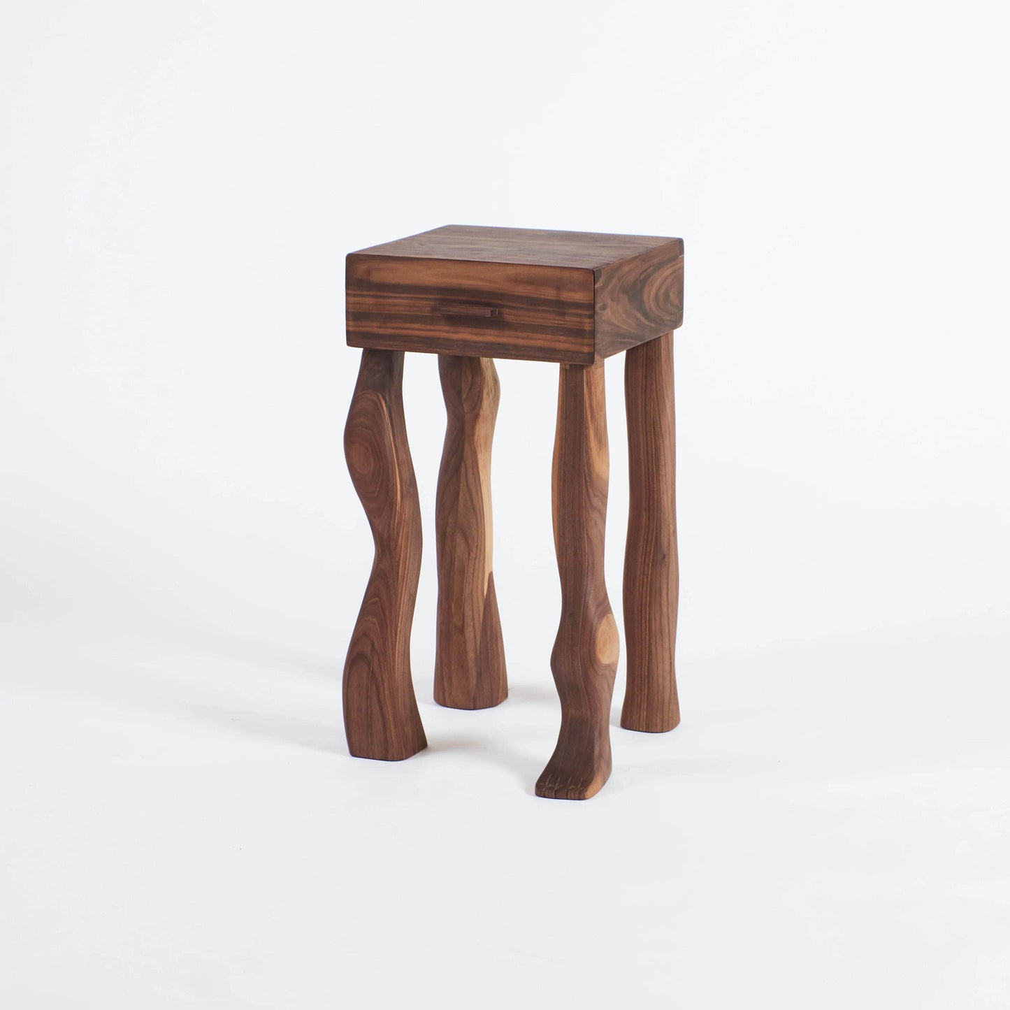 Foot Side Table With Drawer (Pair)