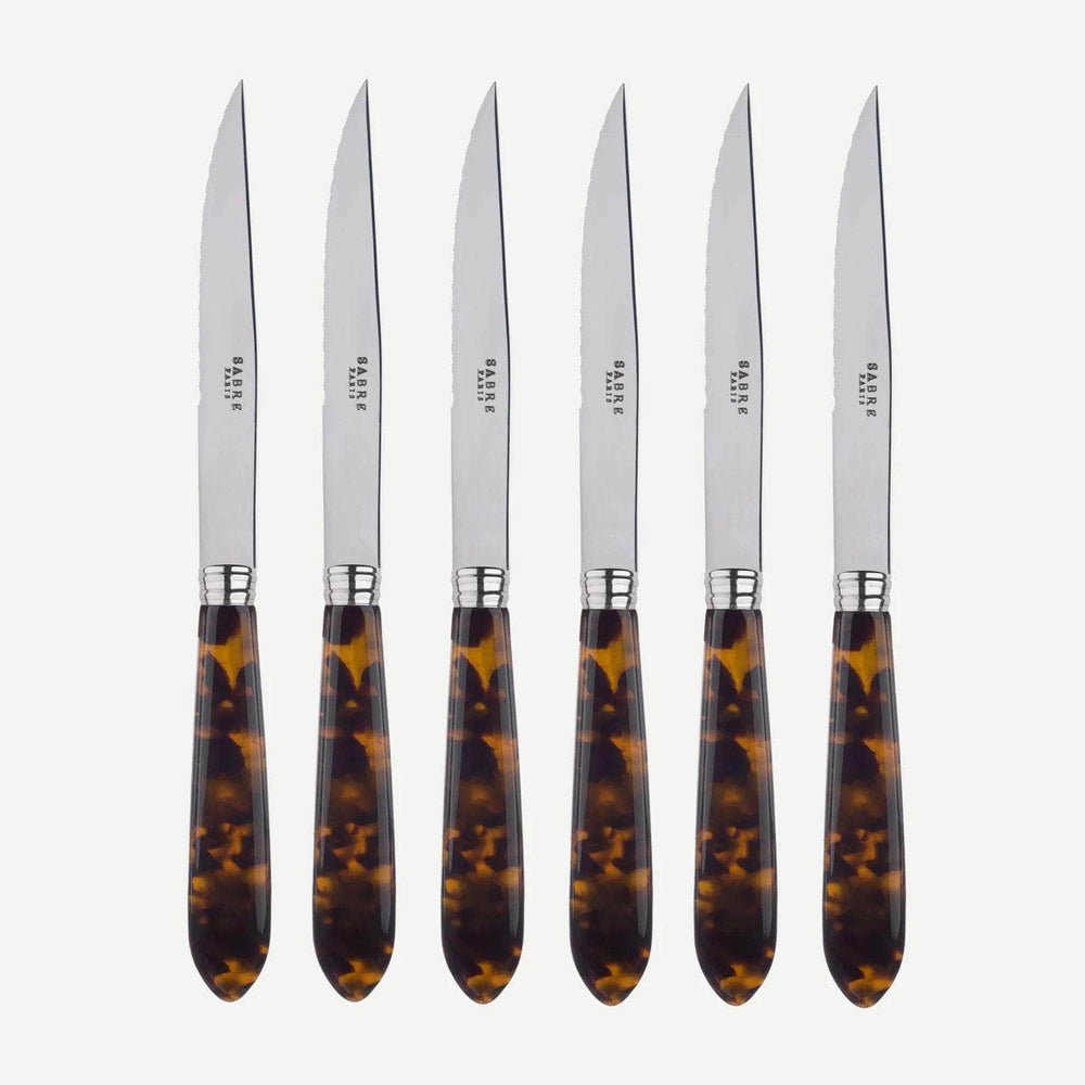 Tortoiseshell Effect Steak Knife Set