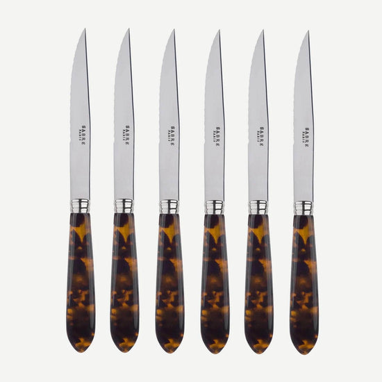 Tortoiseshell Effect Steak Knife Set