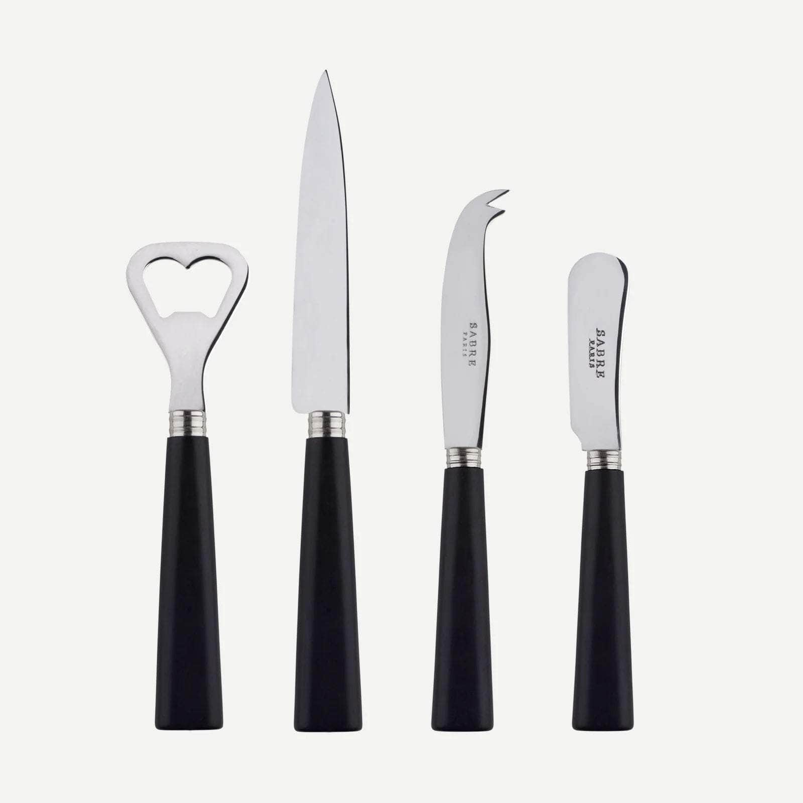 Natural 4 pc Gifting Cutlery Set | Black Laminated Wood