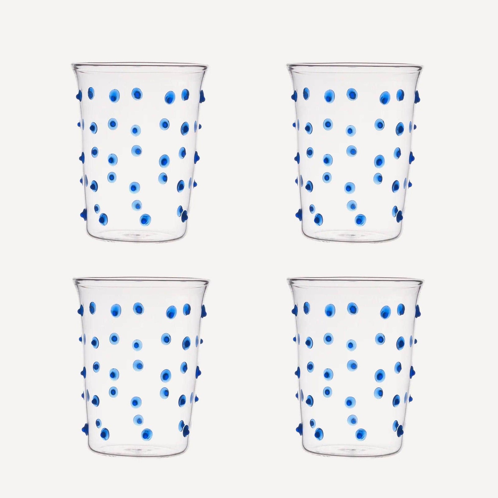 Blue Pom Tumbler - Set of Four