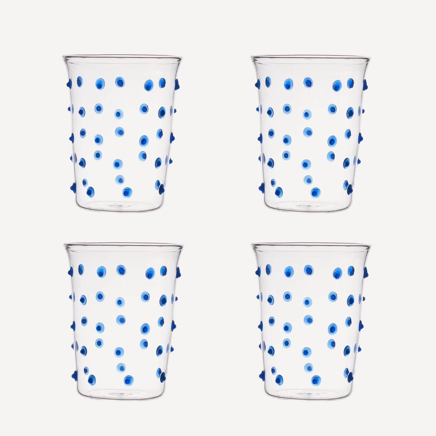 Blue Pom Tumbler - Set of Four