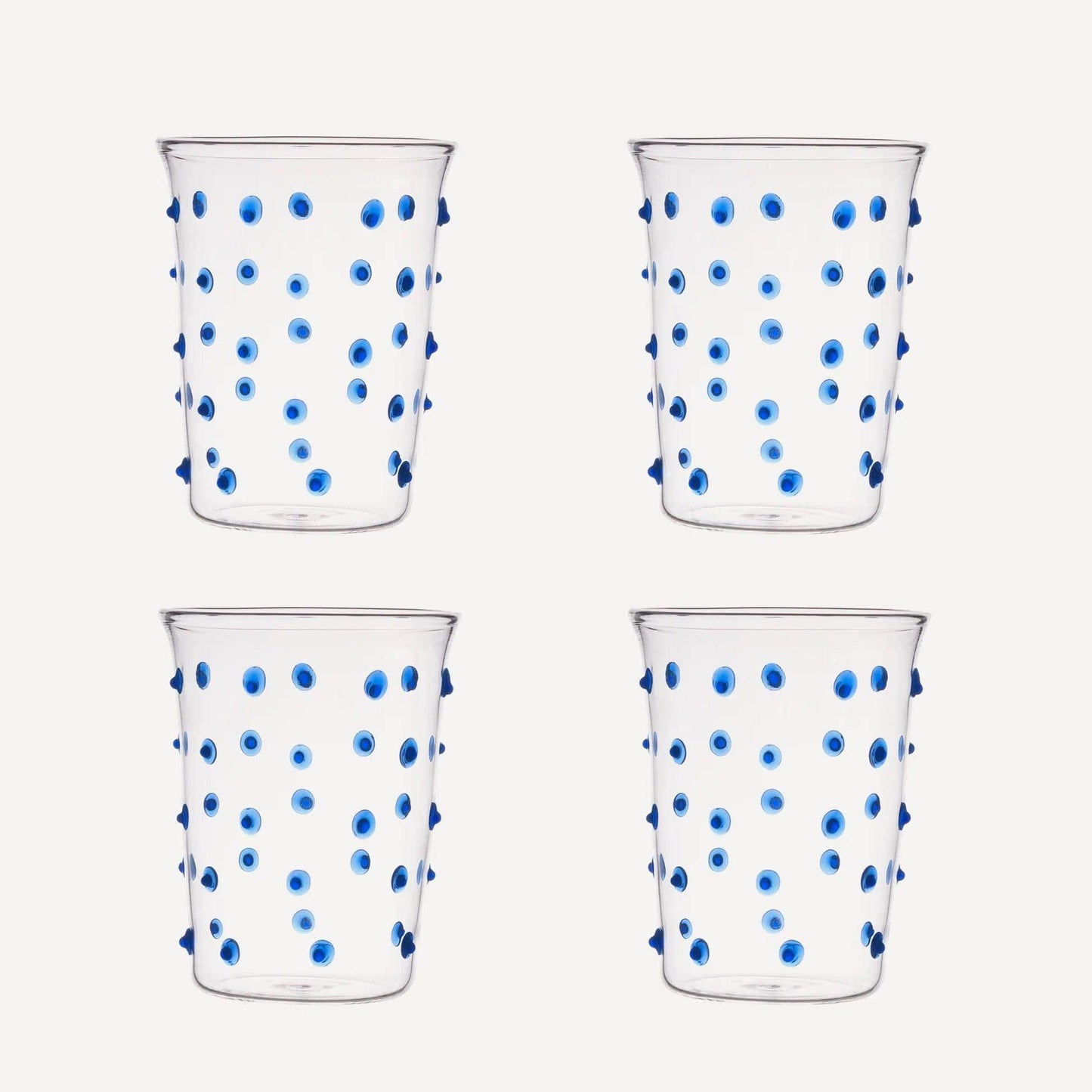 Load image into Gallery viewer, Blue Pom Tumbler - Set of Four

