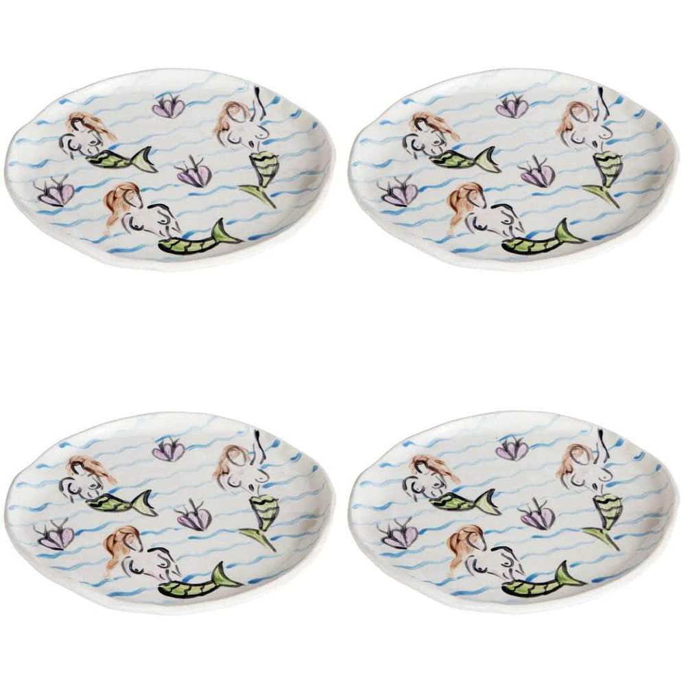 Mermaids Plate Set (Set of 4)