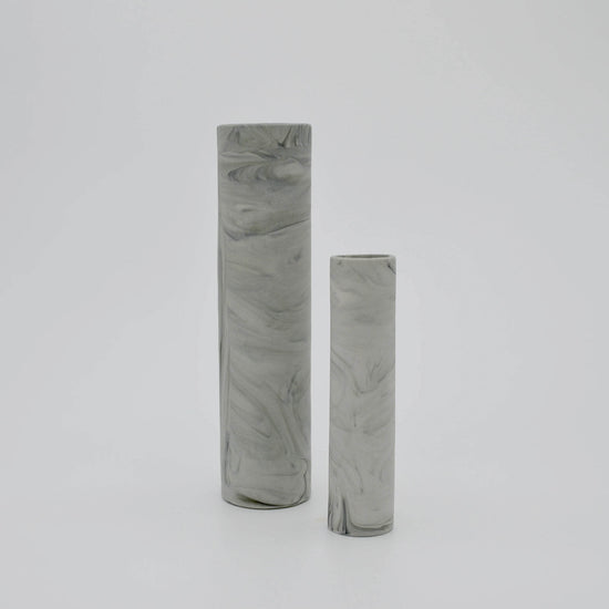 Stem Vase Marble Grey