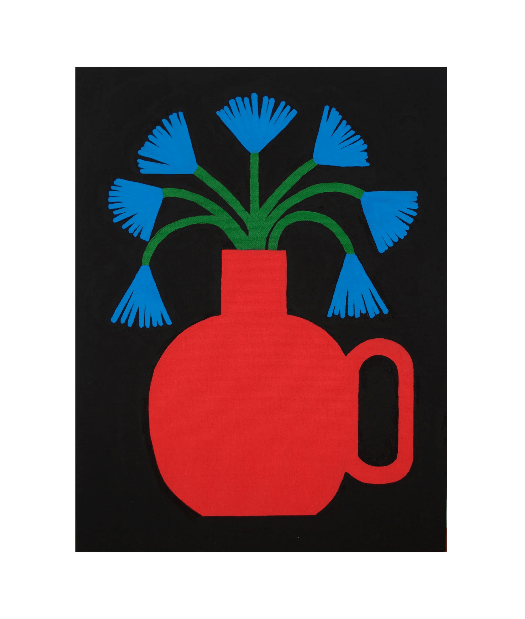 Blue Flowers Art Print