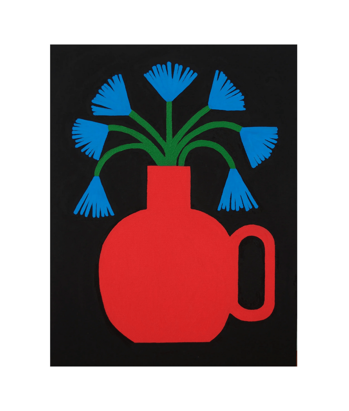 Blue Flowers Art Print