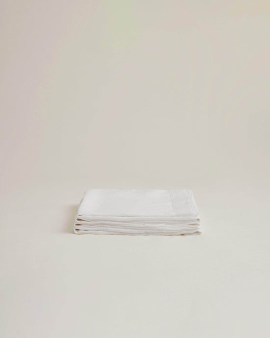 Hemp Fitted Sheet Pure White