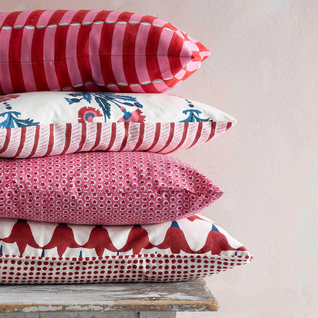 Luna Pink/Red Cushion