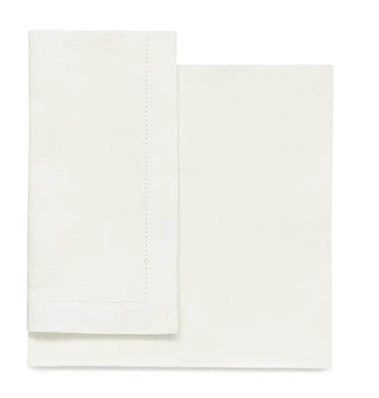 Load image into Gallery viewer, Napkin Hemstitch Ivory White
