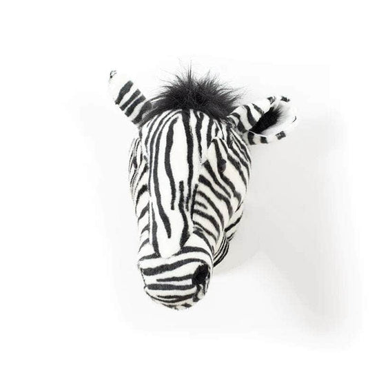 Daniel the Zebra Wall Mounted Plush Head