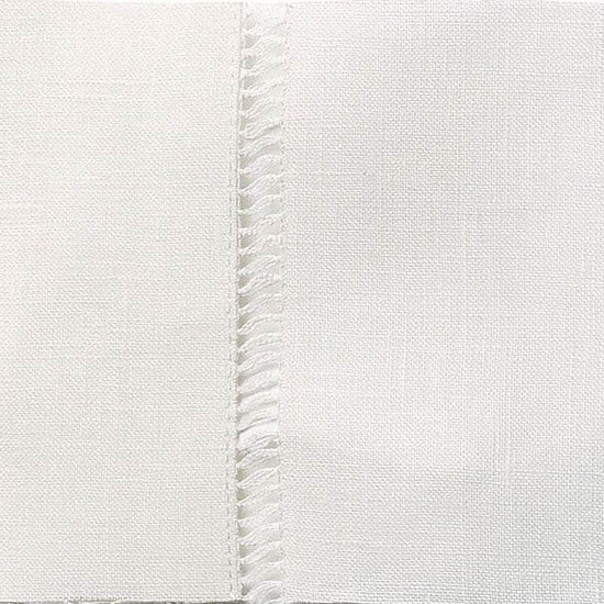Drawn Thread Curtains - Ladder Stitch Edge - Ivory White