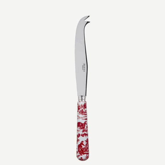 Load image into Gallery viewer, Toile de jouy Cheese Knife | Red
