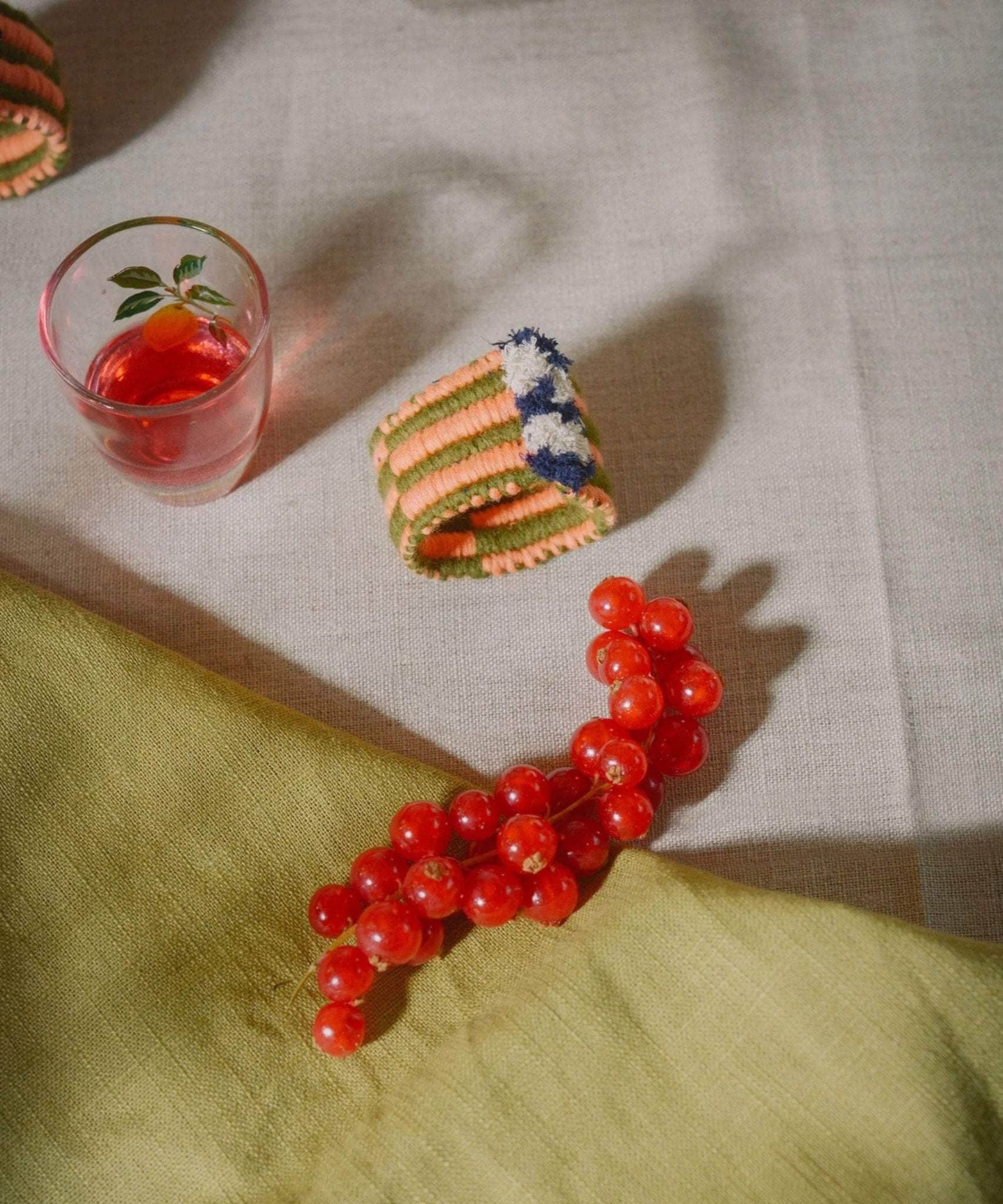 Load image into Gallery viewer, Bubblegum Napkin Rings | Set of 4
