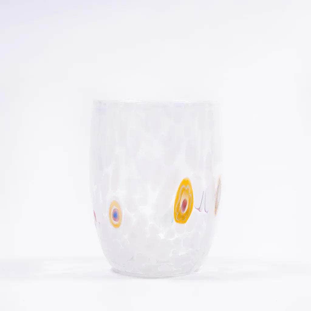 Round Murano Tumbler | White