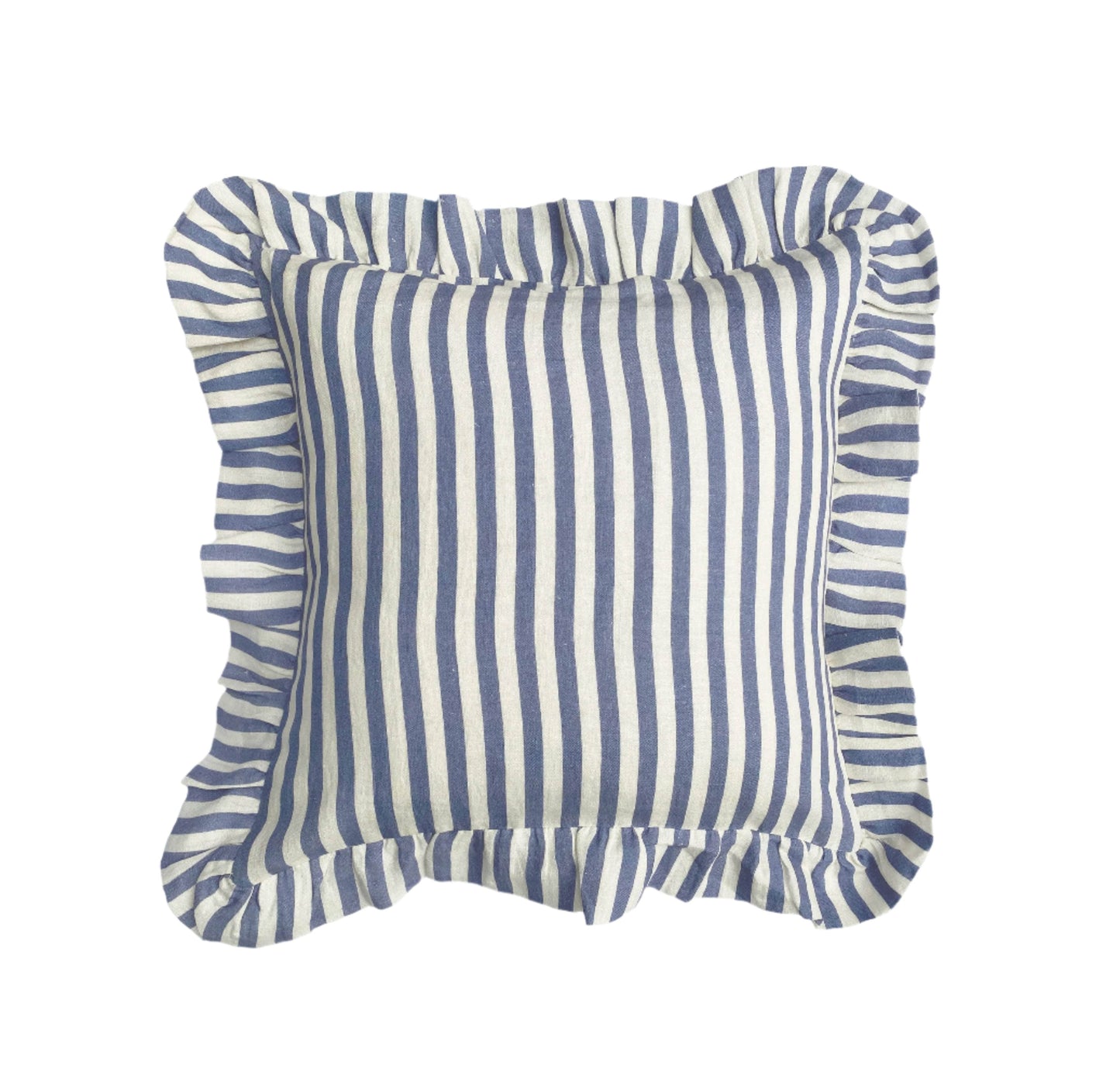 Folkstone Blue Candy Stripe Cushion Cover