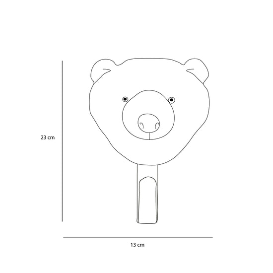 Brown Bear Plush Coat Hanger