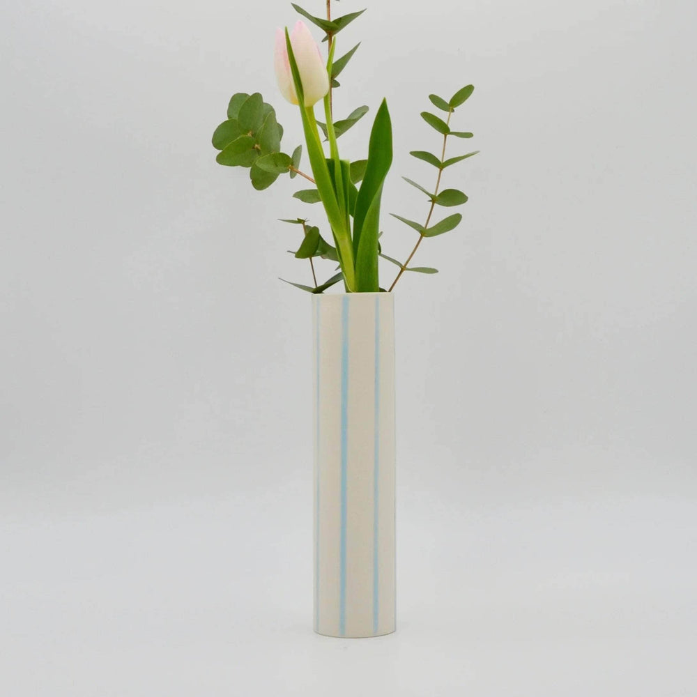 Striped Vase Blue