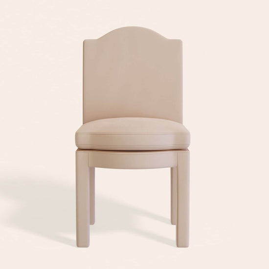 Pair of Leo Dining Chairs, Rose Linen