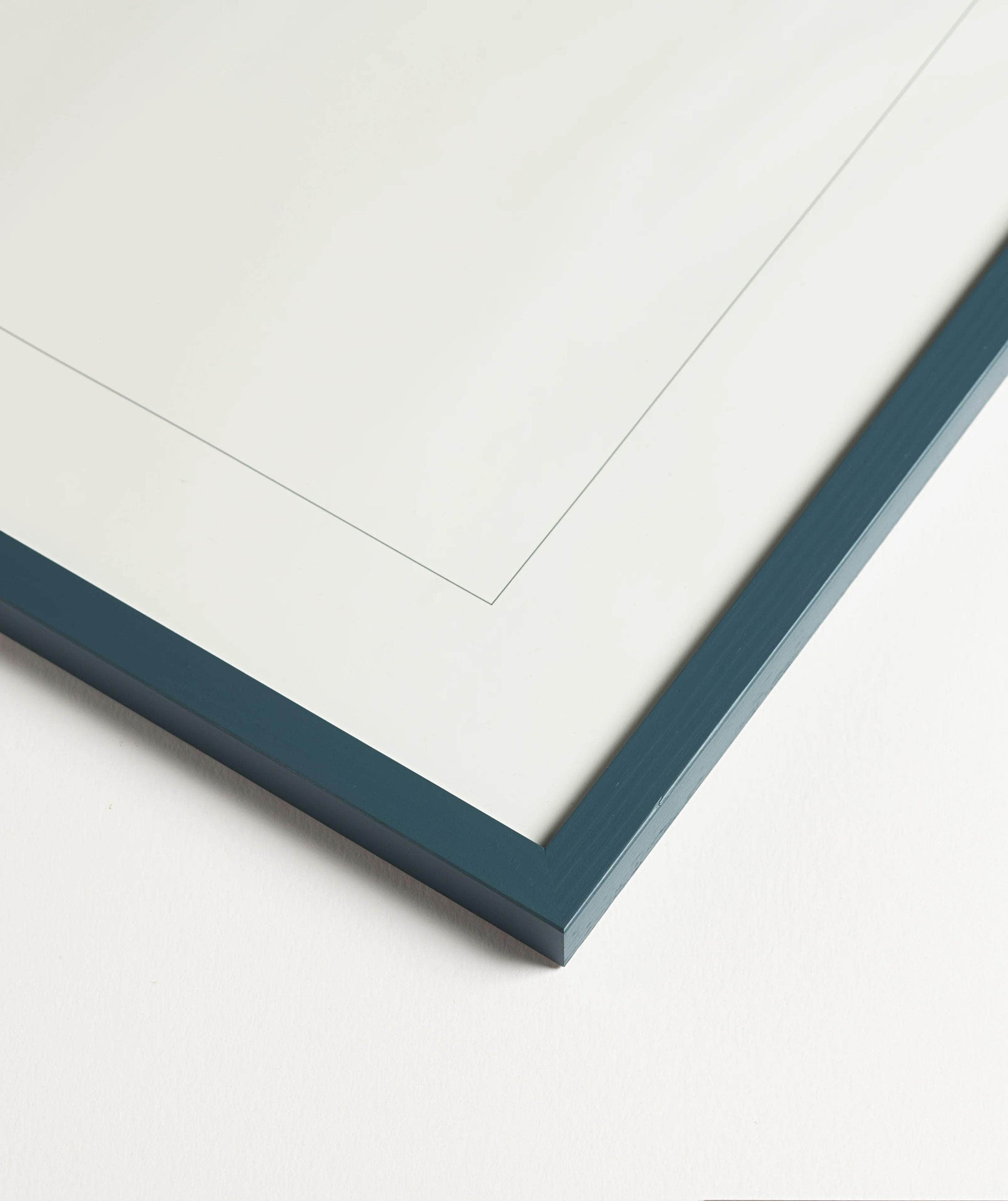 Petrol Blue Solid Wood Frame