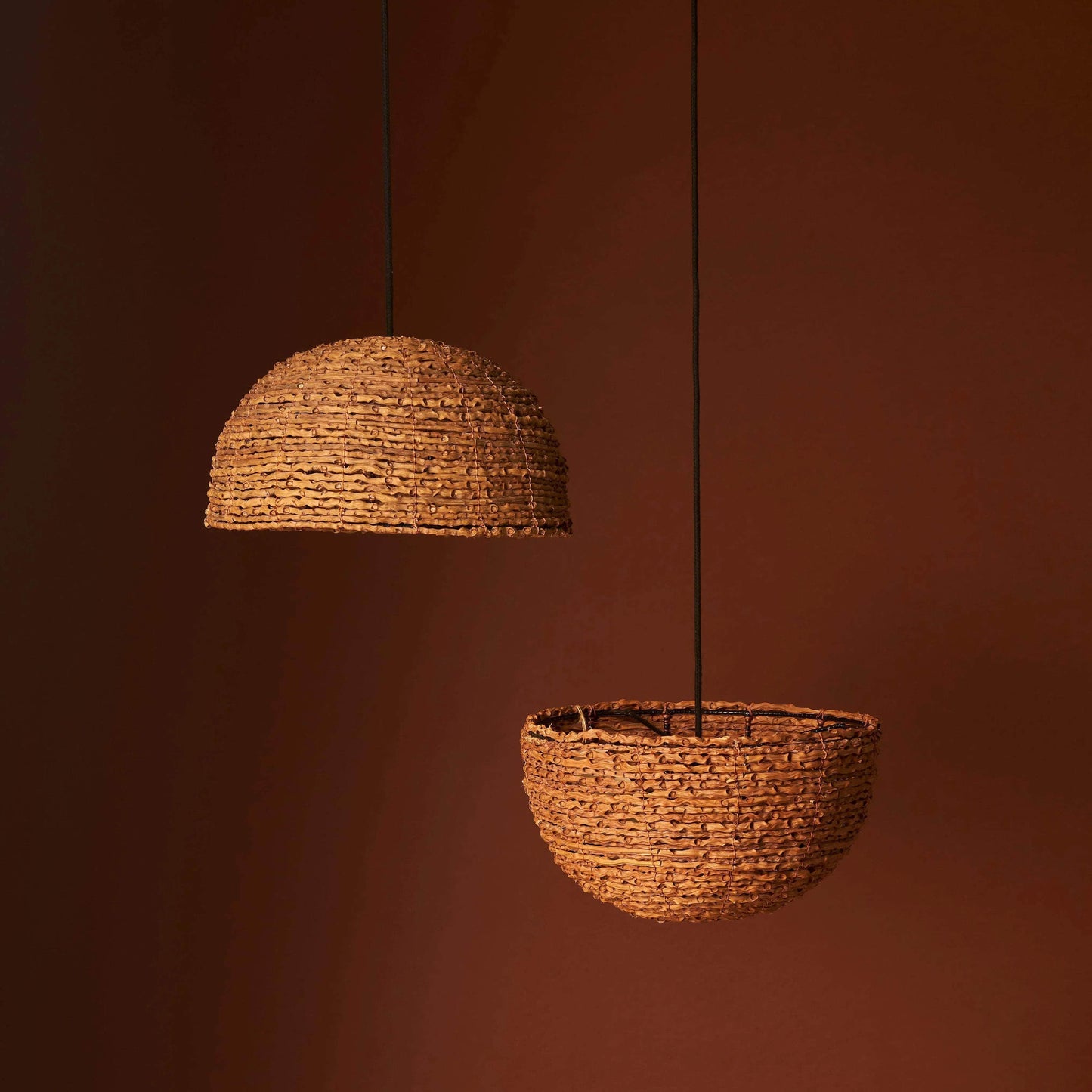 Serena Inverted Woven Dome Pendant Shade