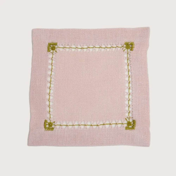 Embroidered Cocktail Napkins | Set of 4