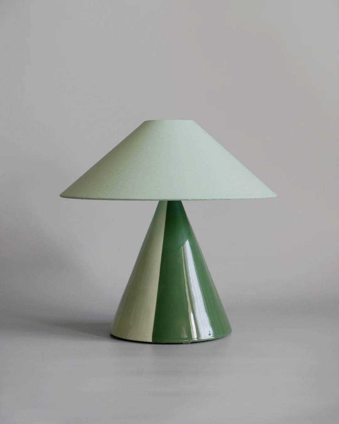 Load image into Gallery viewer, Caterina Forest Green + Celadon Table Lamp (Pastel)
