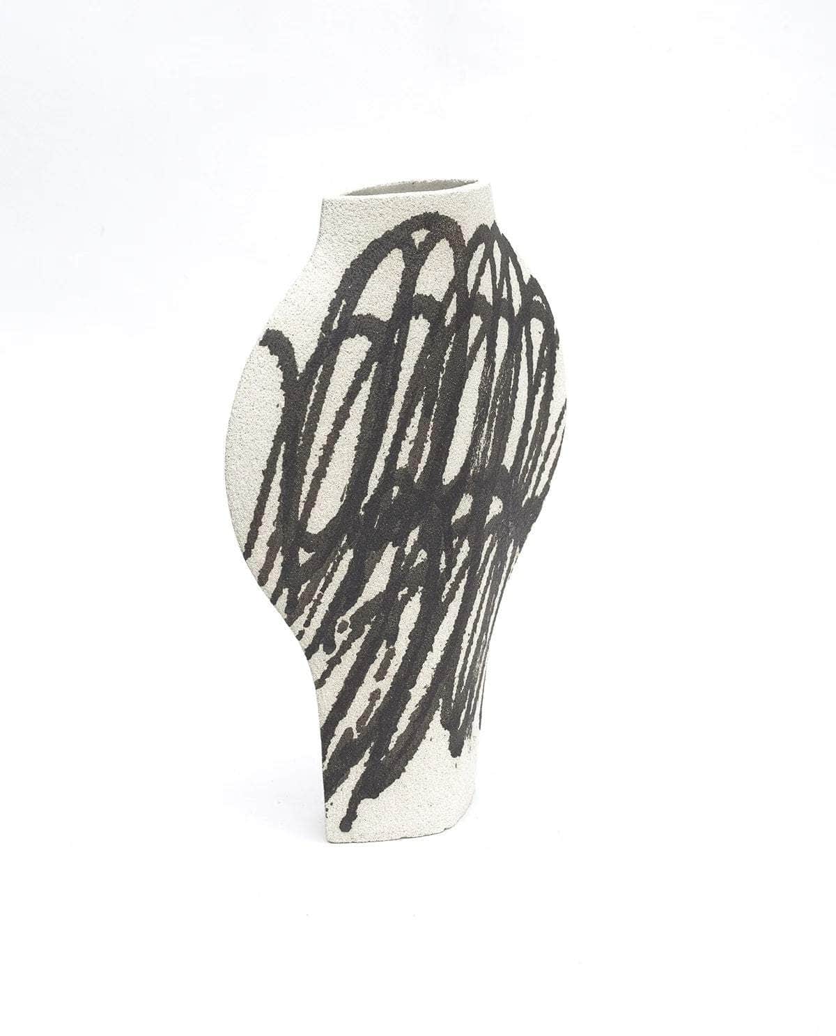 Ceramic Vase ‘Dal - Circles Black’
