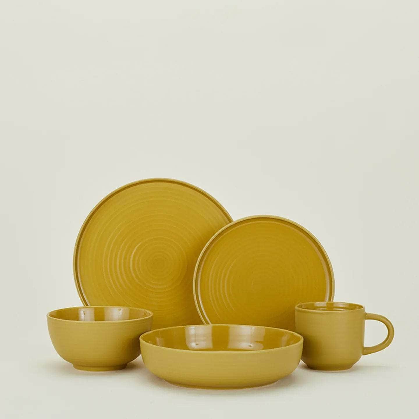 Essential Salad Plate - Set Of 4, Mustard