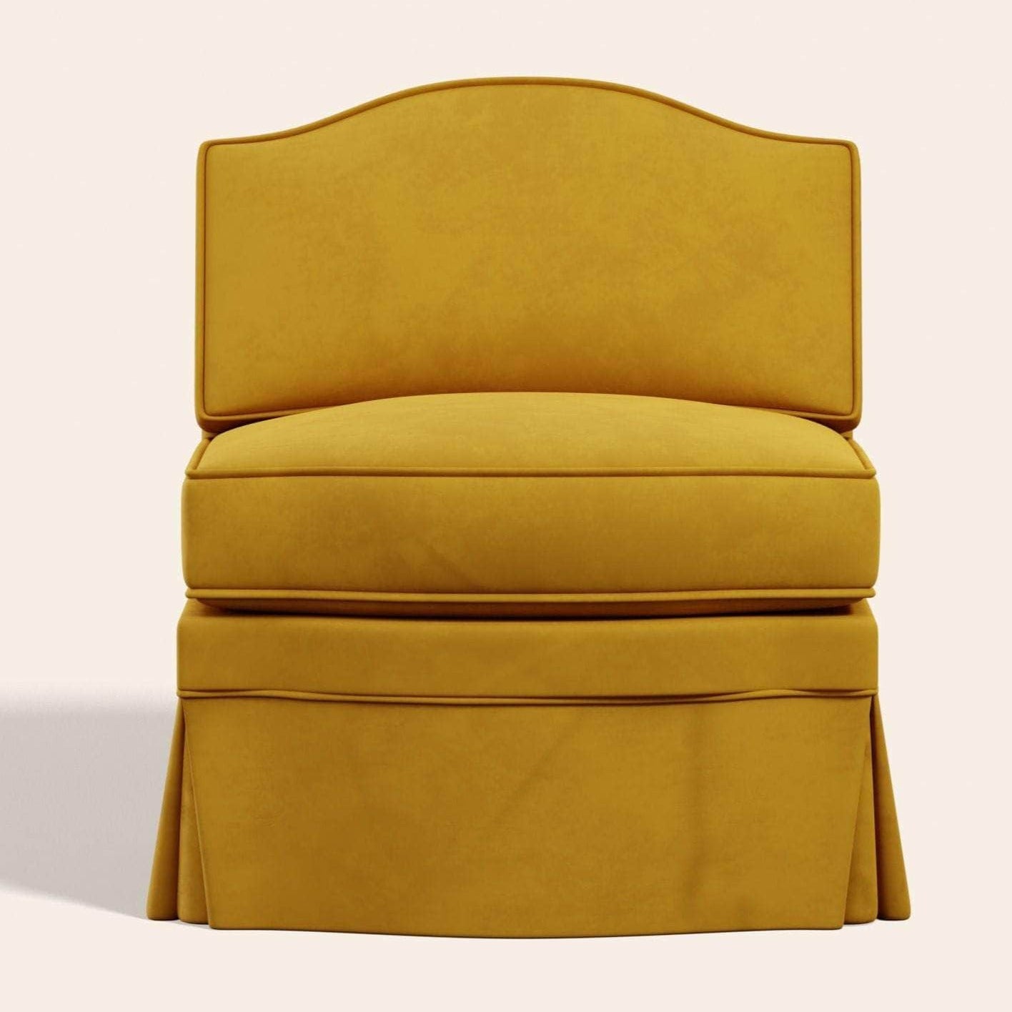 Felix Slipper Chair, Turmeric Velvet