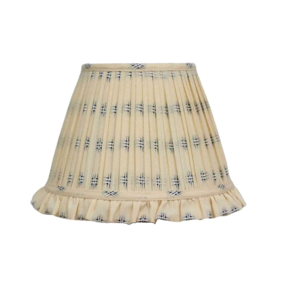 Criss Cross Blue Lampshade