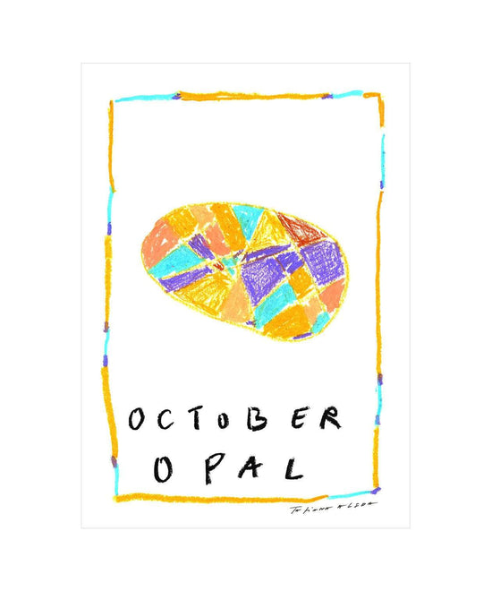 October Birthstone Art Print