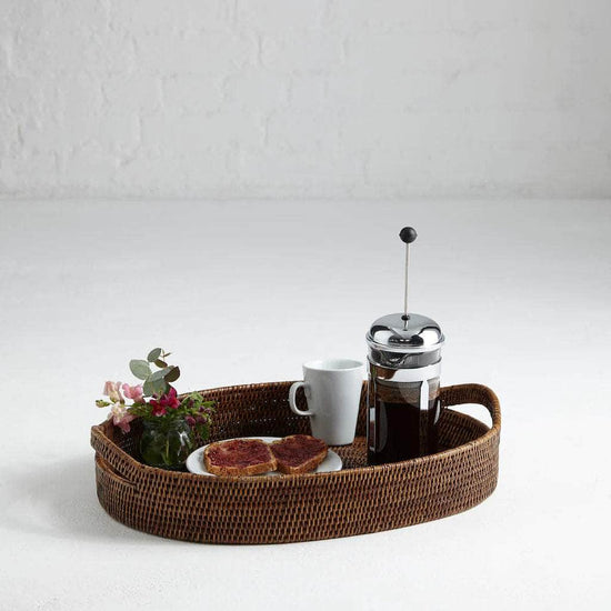 Pegu Rattan Tray | Brown