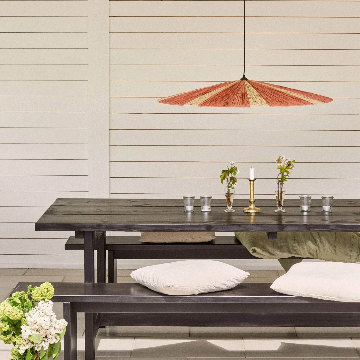 Parasol Ceiling Lamp - Brick & Nature